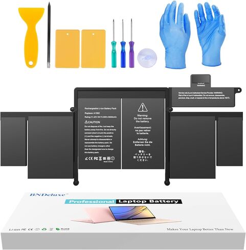 بطارية BNDeluxe A1502 A1582 لجهاز MacBook Pro Retina مقاس 13 بوصة A1493 [أوائل 2015، منتصف 2014، أواخر 2013] 11.42 فولت، 74.9 وات في الساعة in Kuwait