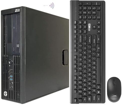 سطح المكتب HP Small Form Factor Z230 Workstation، كمبيوتر i7 مجدد، ذاكرة وصول عشوائي 32 جيجا، 512 جيجا SSD، واي فاي مدمج، Windows 11، HDMI، DP، VGA، DVD، USB 3.0، دعم 4K، K&M + TJJ PAD (متجدد) in Kuwait