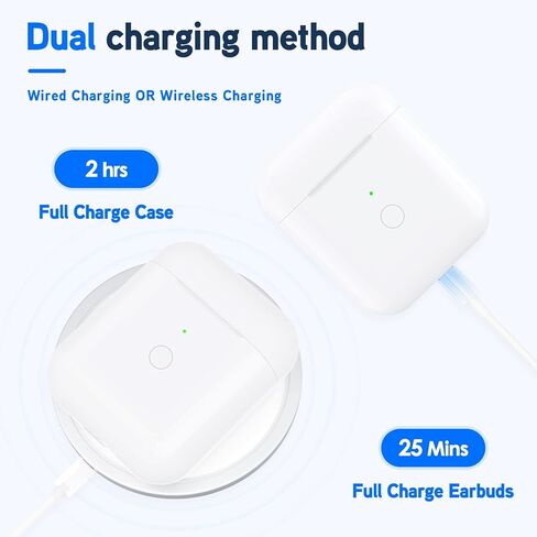 Replacement Airpod Wireless Charging Case, Charging Case Compatible for Air Pod 1st 2nd Generation, Airpods1&2 Charger Case Replacement,Bluetooth Pairing in Kuwait