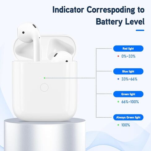 Replacement Airpod Wireless Charging Case, Charging Case Compatible for Air Pod 1st 2nd Generation, Airpods1&2 Charger Case Replacement,Bluetooth Pairing in Kuwait
