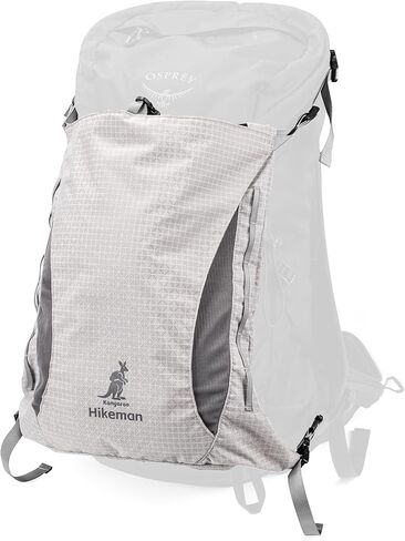HIKEMAN Kangaroo Pocket Backpack – Large Capacity, Lightweight Breathable Mesh, External Storage Pocket, Waterproof, Adjustable Length, for Climbing, Hiking, Travel (Gray) in Saudi Arabia