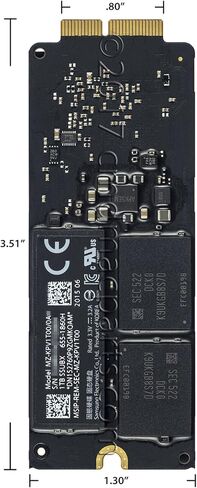 Odyson - 1TB SSD with Heatsink Replacement for Apple Mac Pro A1481 (Late 2013) in Kuwait