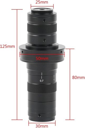 عدسة مجهرية FHD 0.7X-4.5X تكبير تكبير أحادي العين VGA USB كاميرا فيديو مجهر 169X 225X 253X 338X عدسات مجهر قابلة للتعديل على شكل C للمجهر البصري in Kuwait