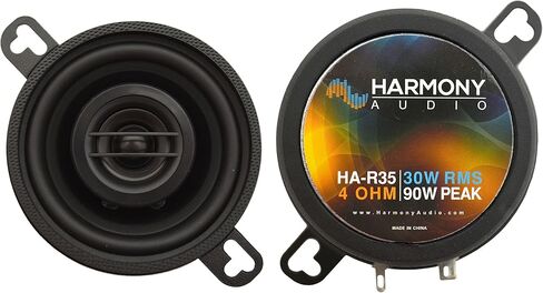 Harmony Audio R35 متوافق مع دودج تشالنجر 2015-2020 مجموعة أدوات صوت السيارة الأمامية والخلفية مع حزام in Kuwait