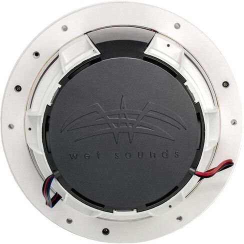 Wet Sounds REVO 6-XWW White Closed XW Grille 6.5 Inch Marine LED Coaxial Speakers (Pair) (Renewed) in Kuwait