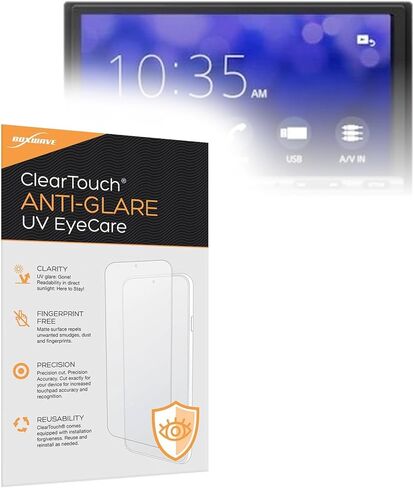 BoxWave Screen Protector Compatible with Sony XAV-AX3200 - ClearTouch Anti-Glare Anti-UV EyeCare (2-Pack), Filters Out Harmful Blue Light Reduce Fatigue in Kuwait