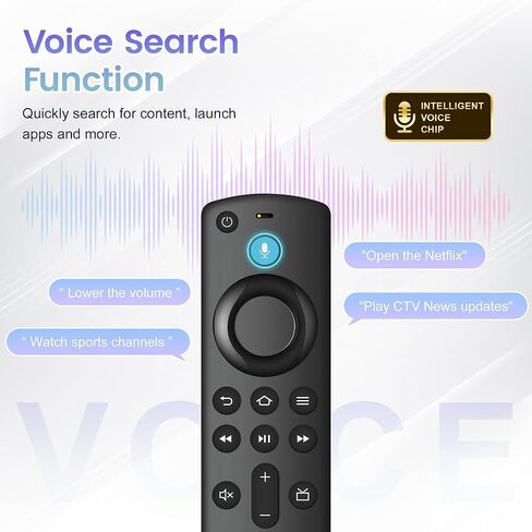 Replacement Voice Remote Control Fit for All Fire Smart TV Cube, Firestick 4K/4K Max (1st/2nd Gen), Stick (2nd/3rd Gen)/Lite/HD, Smart TV 3rd Gen, for Hisense TCL Insignia TVs in Kuwait
