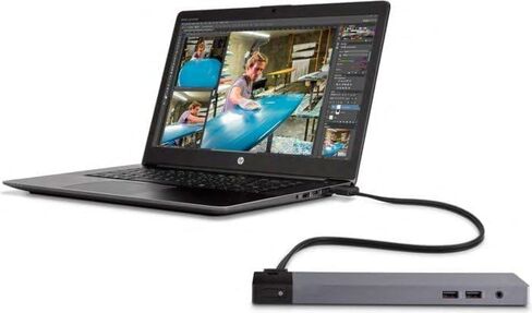 HP Elitebook Zbook Thunderbolt 3 Dock 90W- HP TB3 Dock Station USB-C، DisplayPort، RJ-45، VGA (متجدد) in Kuwait