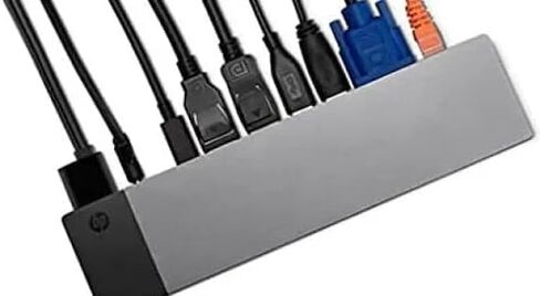 HP Elitebook Zbook Thunderbolt 3 Dock 90W- HP TB3 Dock Station USB-C، DisplayPort، RJ-45، VGA (متجدد) in Kuwait