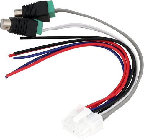 مقبس سلك مكبر الصوت بمدخل الطاقة 10 دبابيس RCA متوافق مع مضخم الصوت المزدوج TBX10A I8P5 in Kuwait