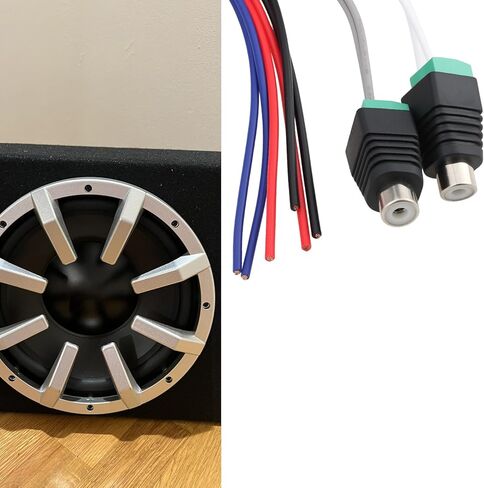 مقبس سلك مكبر الصوت بمدخل الطاقة 10 دبابيس RCA متوافق مع مضخم الصوت المزدوج TBX10A I8P5 in Kuwait