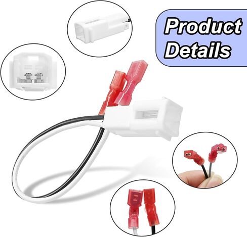 2PC Front Dash Tweeters Speaker Wiring Harness Connector Plug, Audio Cable Plug Compatible with Dart 2013-2016 Journey 2010-2018 Jp Commander 2006-2010 etc in Kuwait