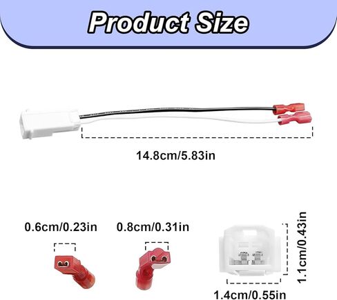 2PC Front Dash Tweeters Speaker Wiring Harness Connector Plug, Audio Cable Plug Compatible with Dart 2013-2016 Journey 2010-2018 Jp Commander 2006-2010 etc in Kuwait