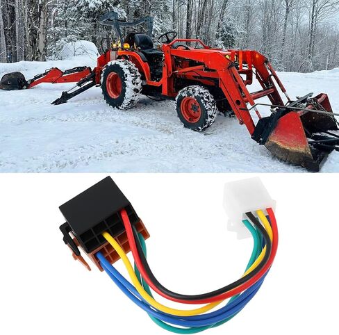 الغناء F LTD 9 دبوس جرار وراديو RTV استبدال ISO كابل محول الرصاص متوافق مع جرارات كوبوتا B2650 B2250 L3240HSTC in Kuwait