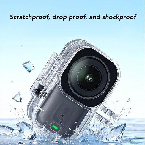 CUIFATI Underwater Water Proof Dive Case for Camera, 45m/147ft Depth Scratchproof PC Shell with PMMA Lens 95% Light Transmittance, for Diving Surfing Snorkeling in Kuwait