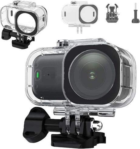 CUIFATI Underwater Water Proof Dive Case for Camera, 45m/147ft Depth Scratchproof PC Shell with PMMA Lens 95% Light Transmittance, for Diving Surfing Snorkeling in Kuwait