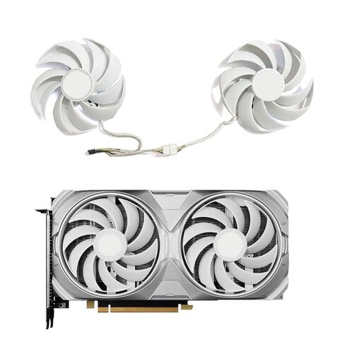 4PIN 95MM GPU Fan Replacement for RTX 4070/4070TI/4070 Super 12G Ventus 2X White OC - Model PLD10010S12HH in Kuwait