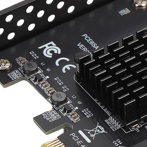 بطاقة تمديد القرص الصلب PCIE إلى 6 منافذ، واجهة PCIE 3.0 لمجموعة شرائح ASM1166، مع سرعة نقل سريعة وأداء مستقر، لتوسيع تخزين النظام in Kuwait