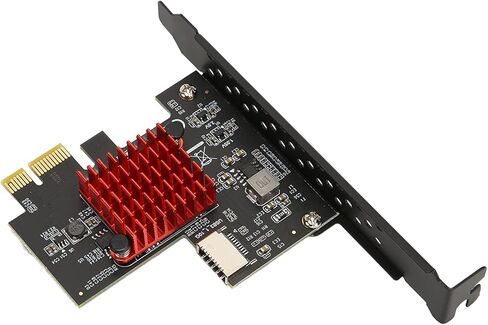 Cuifati USB 3.2 Front Type E Expansion Card, PCIE 3.0 2X Interface with ASM3142 10Gbps Main Control, for 10 8 Desktop PCs, Plug and Play No Driver Required (ASM3142 Main Control) in Kuwait