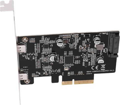 بطاقة توسيع USB 3.2 Gen PCIe بمنفذين بسرعة 10 جيجابت في الثانية USB C 3. بطاقة PCIe بسرعة 10 جيجابت في الثانية C مع شرائح VL805 VL160 لأجهزة الكمبيوتر المكتبية OS X in Kuwait