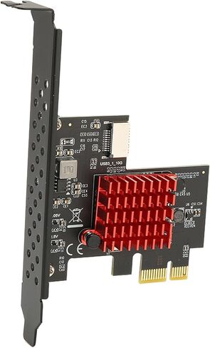 Cuifati USB 3.2 Front Type E Expansion Card, PCIE 3.0 2X Interface with ASM3142 10Gbps Main Control, for 10 8 Desktop PCs, Plug and Play No Driver Required (ASM3142 Main Control) in Kuwait