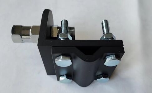 Black CB Radio Mirror Mount with SO-239 Stud – Heavy Duty Single Groove Antenna Mount Bracket for Semi Truck, Jeep, ATV, UTV, Off-Road Roll Bar Antenna Mount in Kuwait
