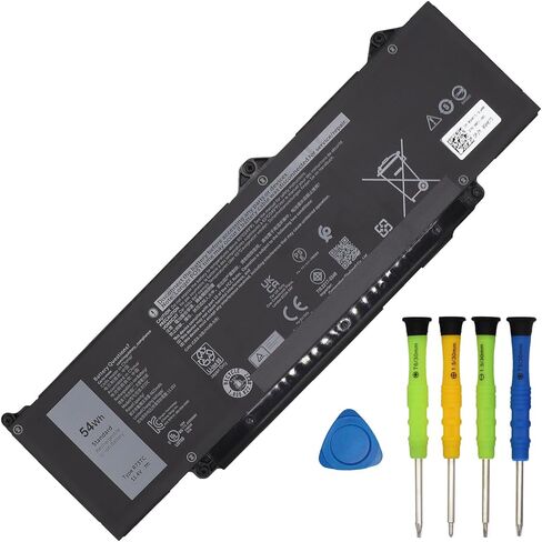 R73TC استبدال البطارية لـ Dell Latitude 3340 3440 3540 3480 3580 5340 5440 5540 سلسلة بطارية الكمبيوتر المحمول DR02P 2X1V9 GTG7N GRWKG KDM9P 54Wh in Kuwait