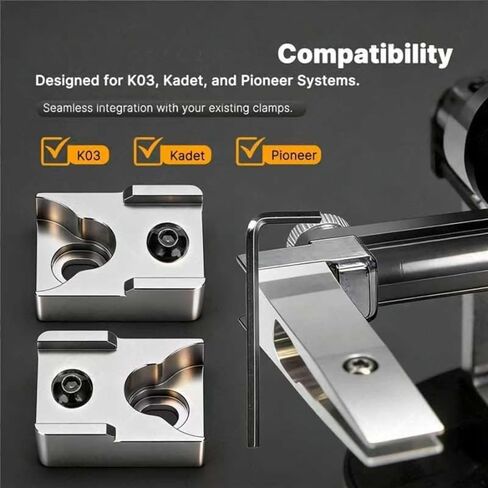 محول VCTGAM® L-Attachment متوافق مع TSPROF K03، Kadet، Pioneer - موسع شحذ منخفض الزاوية للسكاكين الضيقة والسكاكين - ملحق مشبك من الألومنيوم المؤكسد in Kuwait