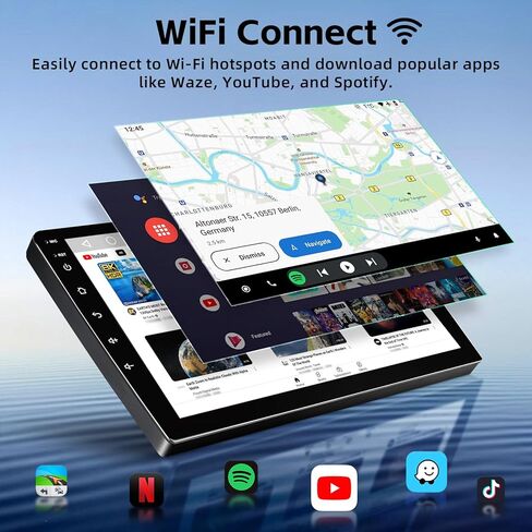 ترقية راديو ستيريو للسيارة لسيارة Chevy Silverado 2007-2013 Tahoe GMC Sierra Yukon بديلة وحدة رأس Android 15 مع شاشة لمس 10 بوصة CarPlay Android كاميرا احتياطية تلقائية (2+64G) in Kuwait