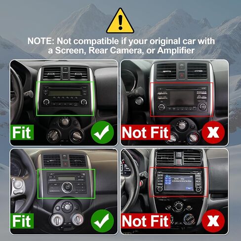 2+64G Android 14 Double Din Car Stereo for Nissan Versa Note 2014-2018 with 9 Inch Touchscreen Radio Built-in Wireless Carplay/Android Auto/GPS/Bluetooth/FM/AUX-in/SWC/Backup Camera in Kuwait