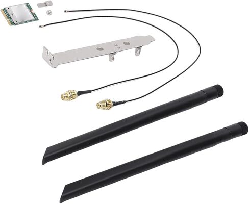 بطاقة fosa WiFi 7 اللاسلكية، محول شبكة M.2 مع دعم هوائيات 2x2 بسرعة 5.8 جيجابت في الثانية 2.4 جيجا هرتز 5 جيجا 6 جيجا هرتز ثلاثي النطاق 4K QAM 2x2 in Kuwait