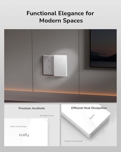 Cudy AP3000Wall WiFi6 AX3000 in-Wall Wireless Gigabit Access Point,Support OFDMA,MU-MIMO,Beamforming,PoE Powered,Cudy App Control or Web Configuration (Renewed) in Kuwait
