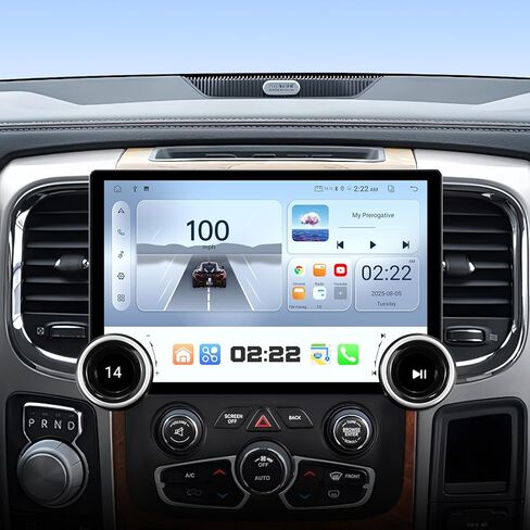 ستيريو سيارة لسيارة دودج رام 1500 2500 3500 (2013-2018)، راديو بشاشة لمس 11.5 بوصة مع CarPlay لاسلكي وAndroid Auto، ملاحة GPS، مجموعة أجهزة القياس بمقابض مزدوجة in Kuwait