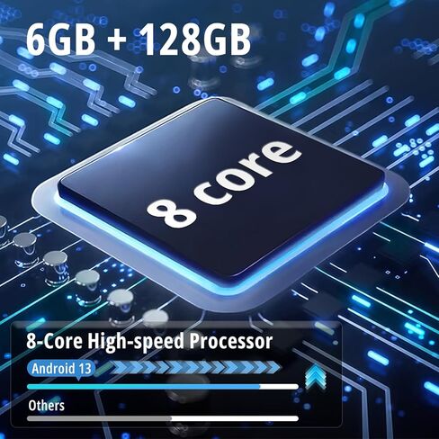 ترقية راديو السيارة 8-Core 6+128GB لـ 2014-2018 Chevy Silverado GMC Sierra، Android 13 Car Stereo، Wireless CarPlay & Android Auto، المدمج في EQ، DSP، بلوتوث، FM/AM/RDS، كاميرا احتياطية 1080P، SWC، GPS in Kuwait