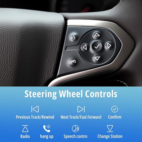 ترقية راديو السيارة 8-Core 6+128GB لـ 2014-2018 Chevy Silverado GMC Sierra، Android 13 Car Stereo، Wireless CarPlay & Android Auto، المدمج في EQ، DSP، بلوتوث، FM/AM/RDS، كاميرا احتياطية 1080P، SWC، GPS in Kuwait