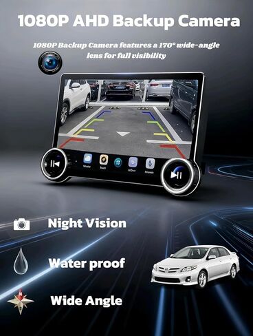 راديو ستيريو للسيارة 11.5 بوصة لسيارة Toyota Tacoma 2005-2015 مع Android13 5G WiFi Wireless CarPlay Android Auto GPS Navigation BT FM AM HD كاميرا احتياطية (8Core 6G+128G) in Kuwait