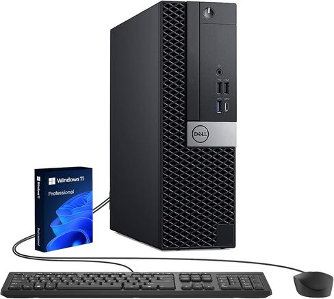Dell OptiPlex 7050 SFF Desktop Computer PC, Intel Core i7-6700, 8 GB RAM, 256 GB SSD, Keyboard & Mouse, Windows 11 Pro (Renewed) in Kuwait
