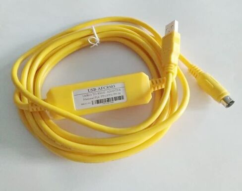 USB-AFC8503 لسلسلة FP0/FP2/FP-X تنزيل كابل التصحيح PLC كابل البرمجة II (أصفر 3 متر) in Kuwait