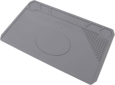 Fafeicy Silicone Work Mat, Heat Insulation with Scale Ruler, Anti Slip Soldering Mat for Electronics Phone Computer Repair in Kuwait
