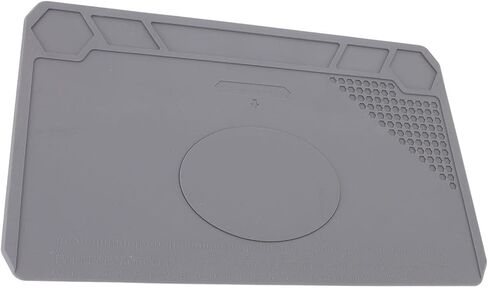 Fafeicy Silicone Work Mat, Heat Insulation with Scale Ruler, Anti Slip Soldering Mat for Electronics Phone Computer Repair in Kuwait