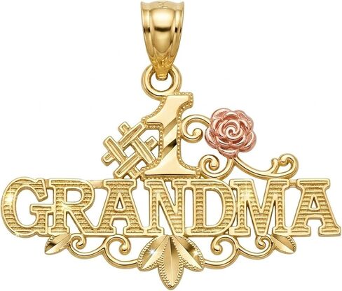 Charm America - Gold I Love Grandma Charm - 10 Karat Solid Gold in Kuwait