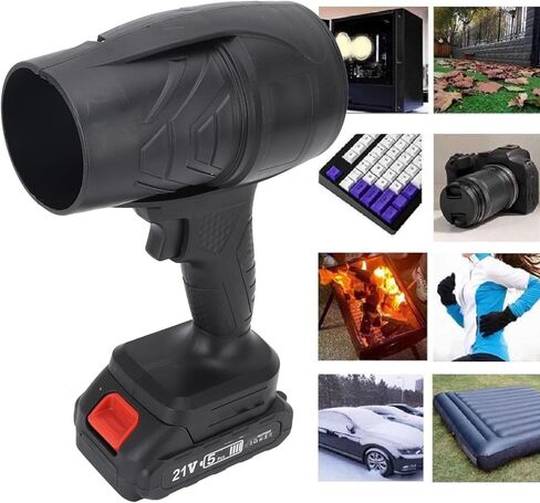 Powerful Air Duster, Electric Air Blower Duster 1 Hour on High Wind, 6 Hours on Low Wind Quiet Operating Dust Blower for Small Spaces and Tight Corners in Kuwait