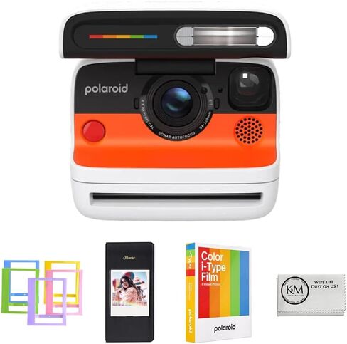 Polaroid Flip Instant Camera Color Starter Set | White, 8 Exposures Bundle with Photo Album & Colored Frames + Cleaning Cloth (3 Items) in Kuwait