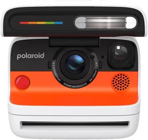 Polaroid Flip Instant Camera Color Starter Set | White, 8 Exposures Bundle with Photo Album & Colored Frames + Cleaning Cloth (3 Items) in Kuwait