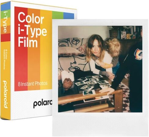 Polaroid Flip Instant Camera Color Starter Set | White, 8 Exposures Bundle with Photo Album & Colored Frames + Cleaning Cloth (3 Items) in Kuwait