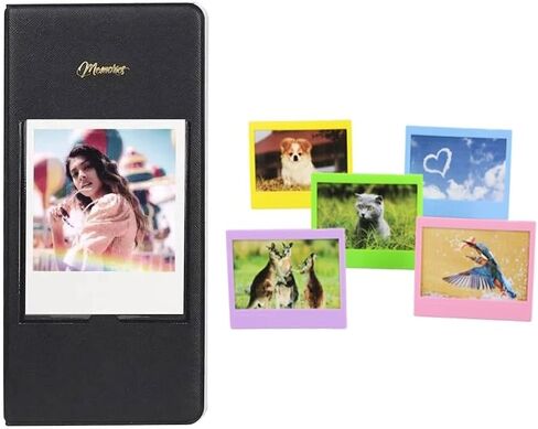 Polaroid Flip Instant Camera Color Starter Set | White, 8 Exposures Bundle with Photo Album & Colored Frames + Cleaning Cloth (3 Items) in Kuwait