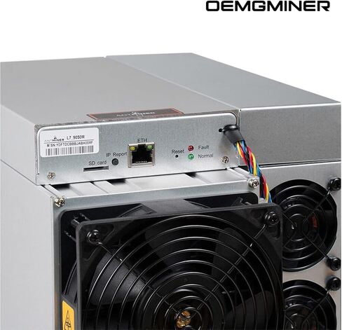 جهاز تعدين جديد من Bitmain Antminer L7 9050M Doge Coin & Litecoin LTC Coin Asic جهاز تعدين التشفير 220 فولت-240 فولت بوليت-في سفينة PSU بواسطة OEMGMINER in Kuwait