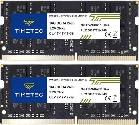 Timetec 16GB DDR4 2400MHz PC4-19200 Non-ECC Unbuffered 1.2V CL17 2Rx8 Dual Rank 260 Pin SODIMM كمبيوتر محمول كمبيوتر محمول ذاكرة الوصول العشوائي وحدة ترقية (16 جيجابايت) in Saudi Arabia