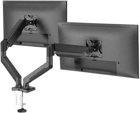 Desktop Gas Spring Dual Monitor Holder Arm for 13"-32" Screen Display Support Air Press Mount Stand Load 2-9Kg Each Monitors Arm,White in Kuwait
