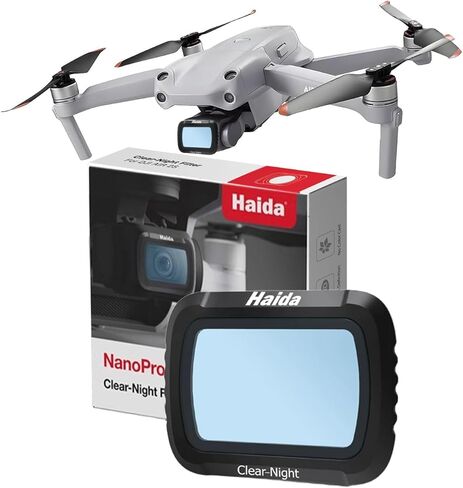 Haida NanoPro Clear-Night Filter Compatible with DJI Mavic AIR2 - HD Nano Optical Glass, Reduce Light Pollution, Waterproof Scratch-Resistant in Kuwait